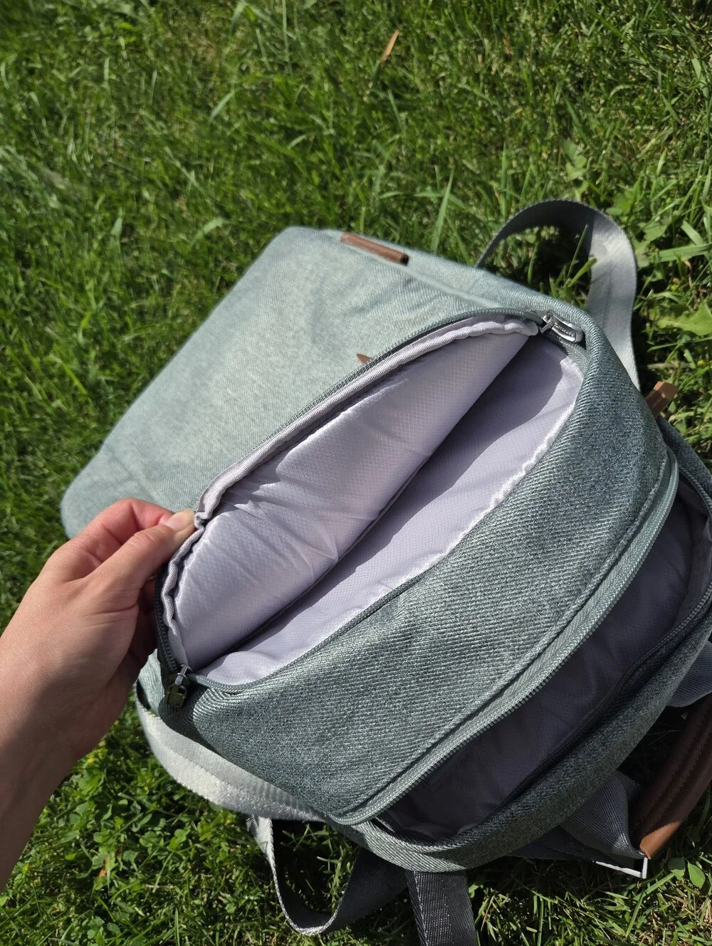 UPPAbaby Changing Backpack / Multiple Storage Compartments Green Grey